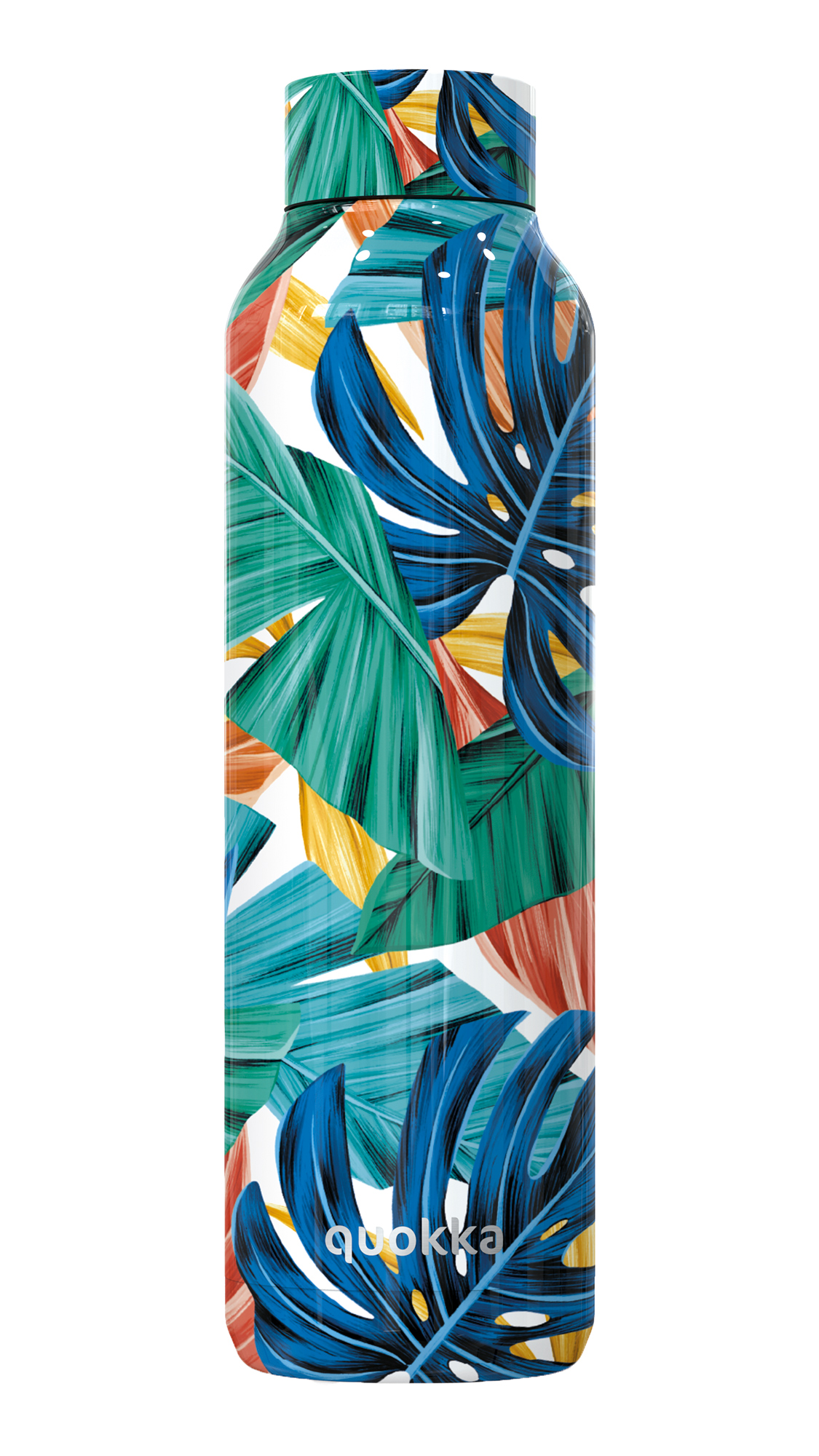 QUOKKA BOTELLA TERMO ACERO INOXIDABLE SOLID COLOR JUNGLE 630 ML