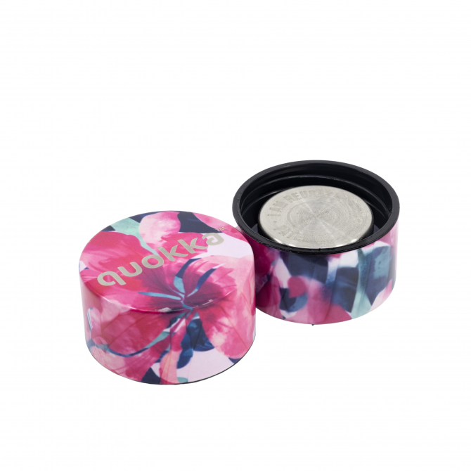 QUOKKA BOTELLA TERMO ACERO INOXIDABLE SOLID PINK BLOOM 510 ML