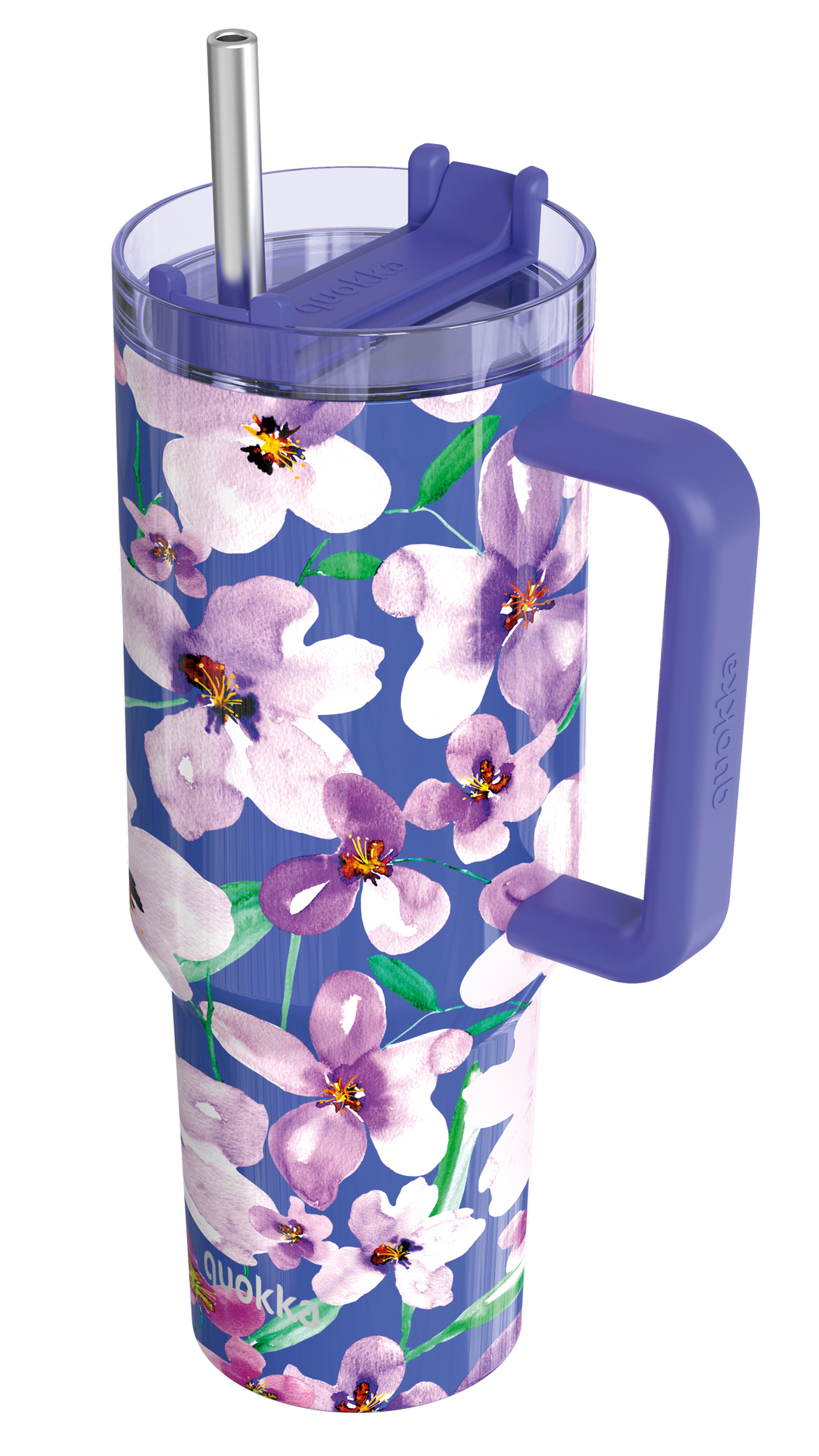 QUOKKA TAZA TERMO ACERO INOXIDABLE STREAM FLOWER DUSK XL 1200 ML