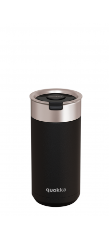QUOKKA VASO CAFE TERMICO ACERO INOXIDABLE BOOST CARBON BLACK 400 ML