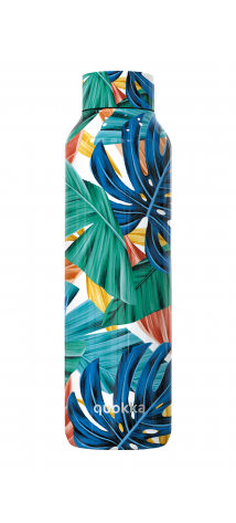 QUOKKA BOTELLA TERMO ACERO INOXIDABLE SOLID COLOR JUNGLE 630 ML