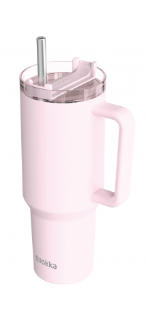 QUOKKA TAZA TERMO ACERO INOXIDABLE STREAM LIGHT PINK XL 1200 ML