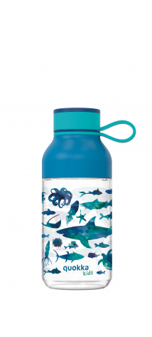 QUOKKA KIDS BOTELLA ECOZEN ICE CON COLGADOR SEA ANIMALS 430 ML