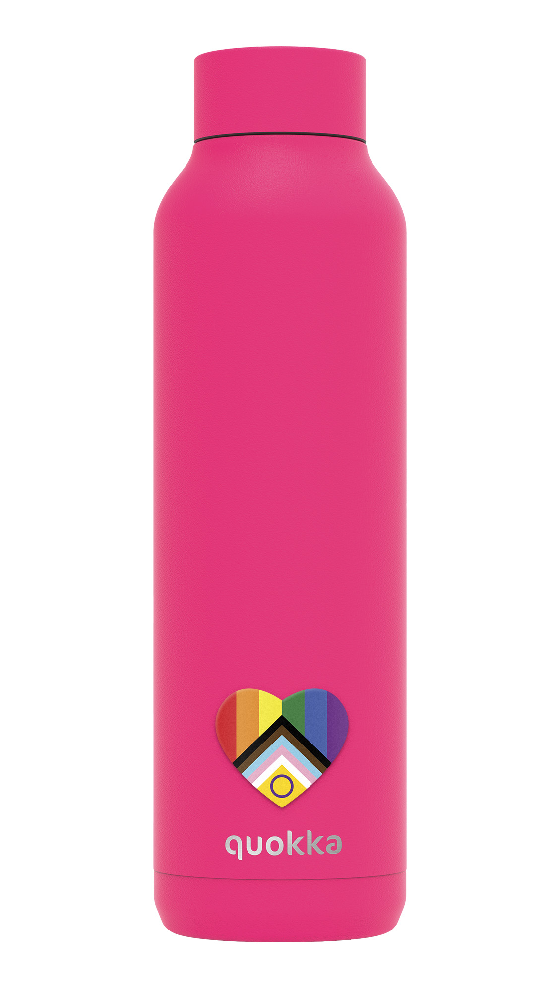 QUOKKA BOTELLA TERMO ACERO INOXIDABLE SOLID RASPBERRY PINK PRIDE 630 ML CUSTOM