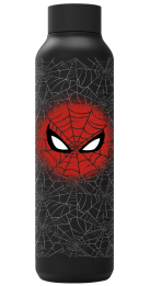 QUOKKA BOTELLA TERMO ACERO INOXIDABLE SOLID JET BLACK 630 ML SPIDER-MAN