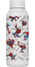 QUOKKA BOTELLA TERMO ACERO INOXIDABLE SOLID WHITE 510 ML SPIDER-MAN RETRO COMIC