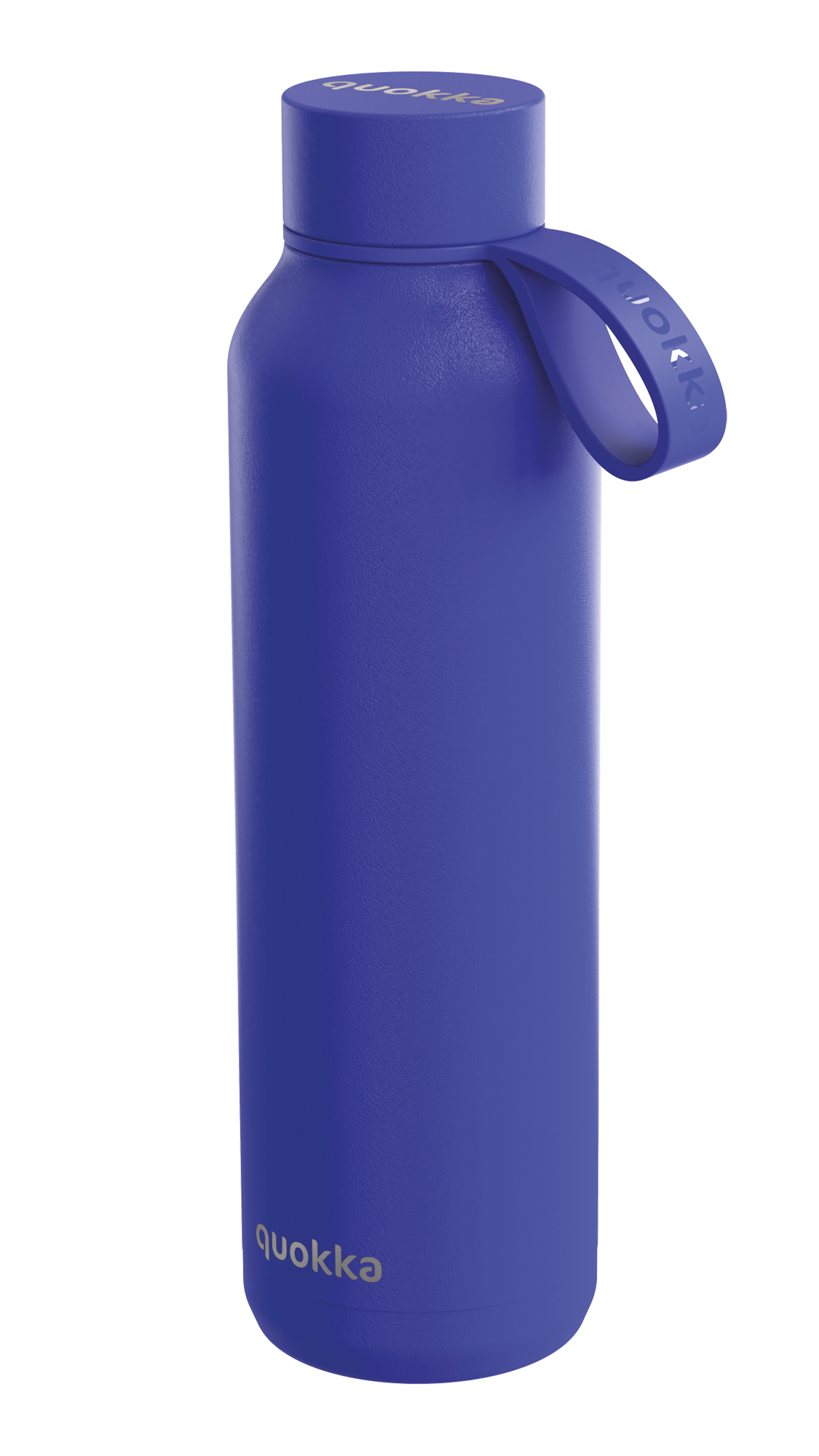 QUOKKA BOTELLA TERMO ACERO INOXIDABLE SOLID CON COLGADOR DUSK BLUE 630 ML
