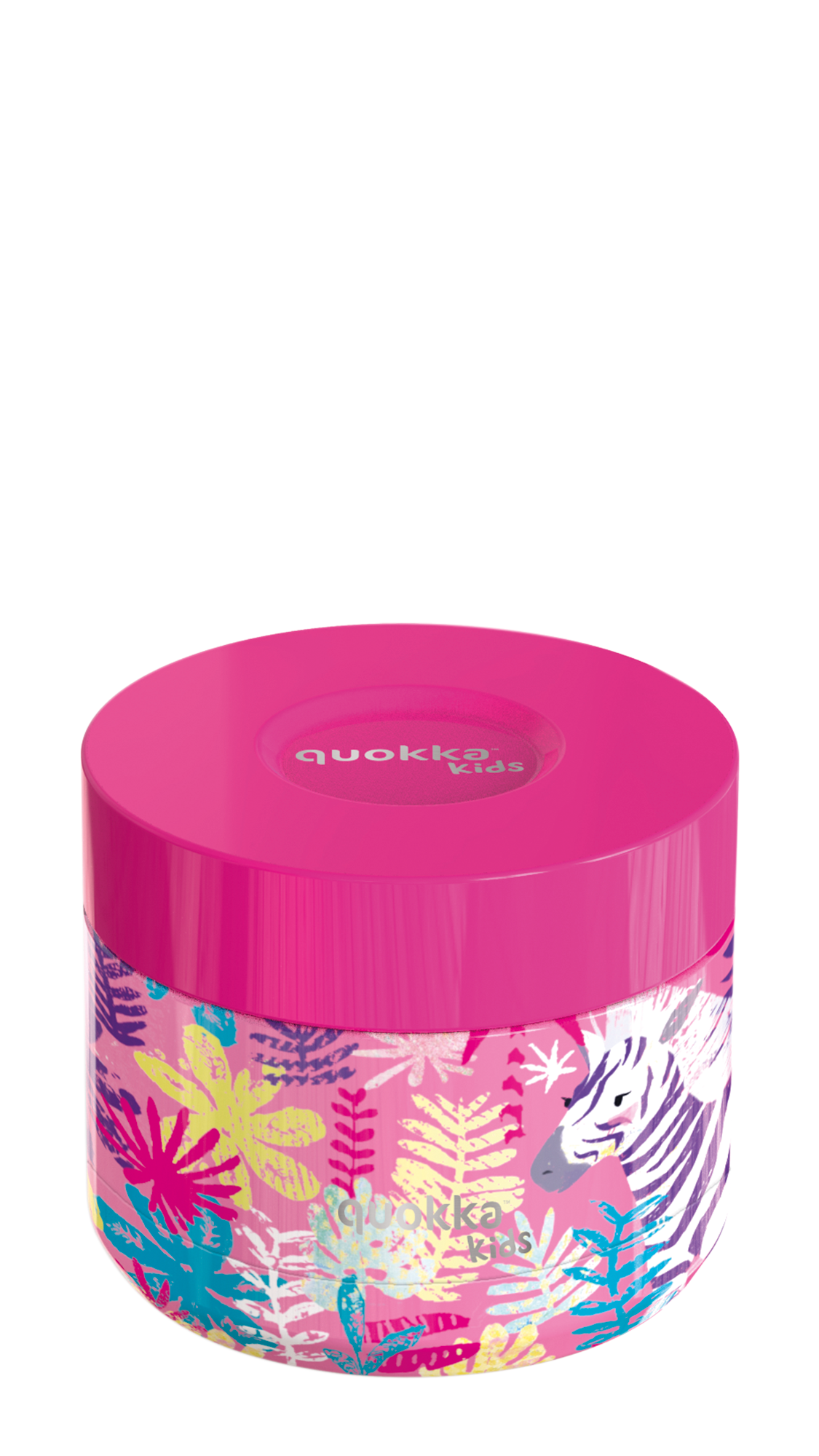 QUOKKA RECIPIENTE COMIDA TERMICO ACERO INOXIDABLE WHIM ZEBRAS 360 ML