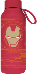 QUOKKA BOTELLA TERMO ACERO INOXIDABLE SOLID CON COLGADOR CHERRY RED 510 ML IRON MAN