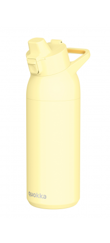 QUOKKA BOTELLA TERMO ACERO INOXIDABLE CON SIPPER TIDE PASTEL YELLOW 700 ML