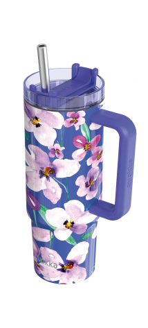 QUOKKA TAZA TERMO ACERO INOXIDABLE STREAM FLOWER DUSK L 950 ML
