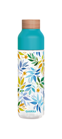 QUOKKA BOTELLA ECOZEN ICE WATERCOLOR LEAVES 840 ML