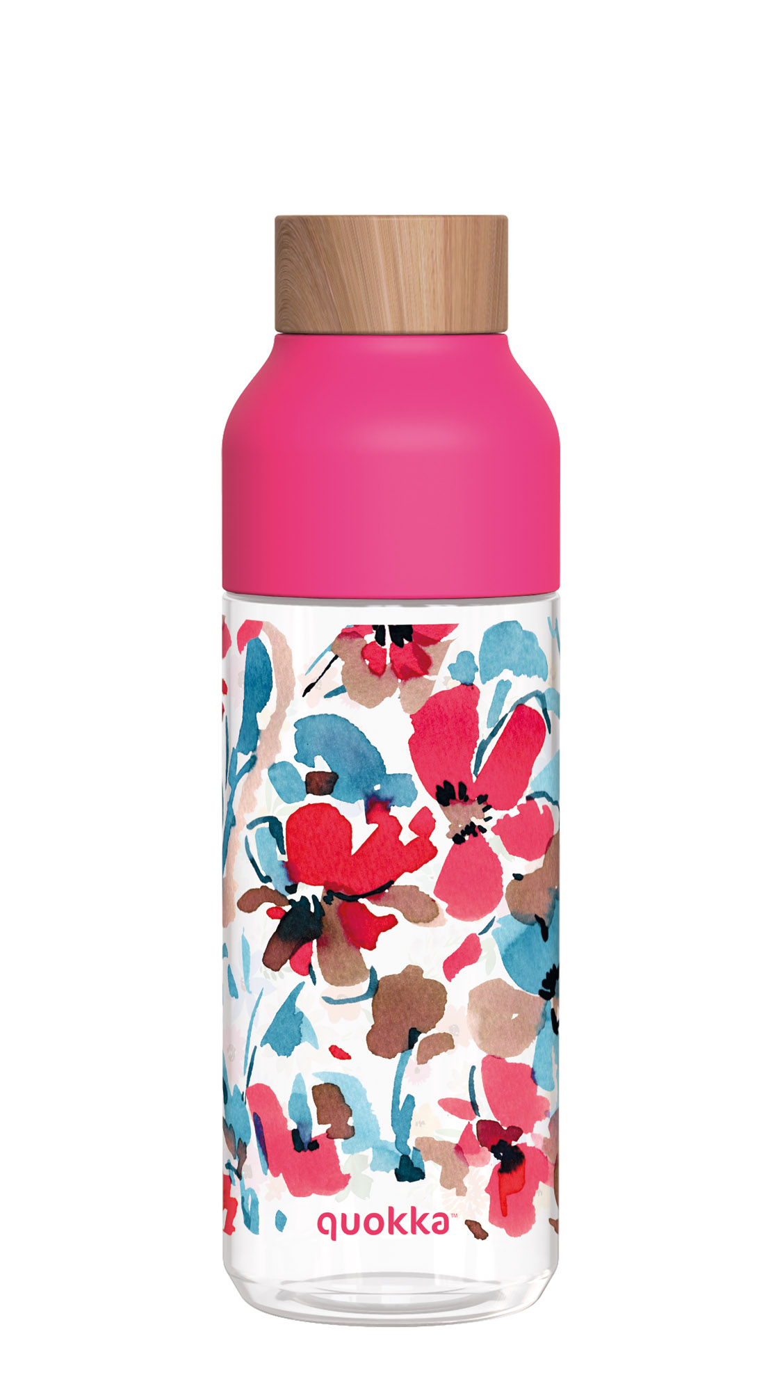 QUOKKA BOTELLA ECOZEN ICE RED FLOWERS 720 ML