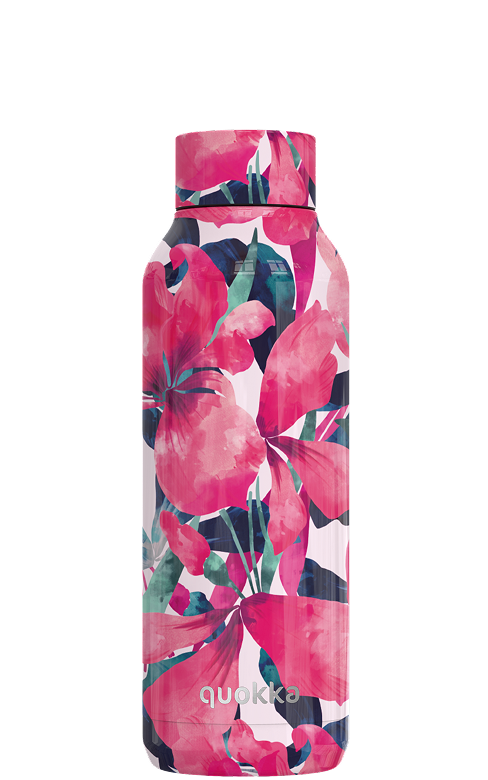 QUOKKA BOTELLA TERMO ACERO INOXIDABLE SOLID PINK BLOOM 510 ML