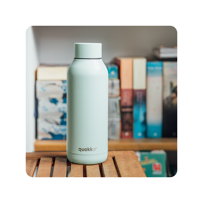 QUOKKA BOTELLA TERMO ACERO INOXIDABLE SOLID MINT 510 ML