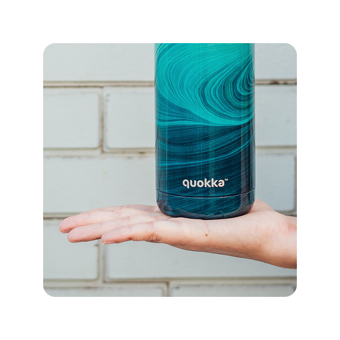 QUOKKA BOTELLA TERMO ACERO INOXIDABLE SOLID OCEAN 630 ML