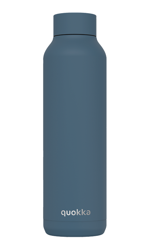 QUOKKA BOTELLA TERMO ACERO INOXIDABLE SOLID STONE BLUE 630 ML