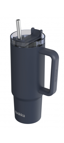 QUOKKA TAZA TERMO ACERO INOXIDABLE STREAM BLACK L 950 ML