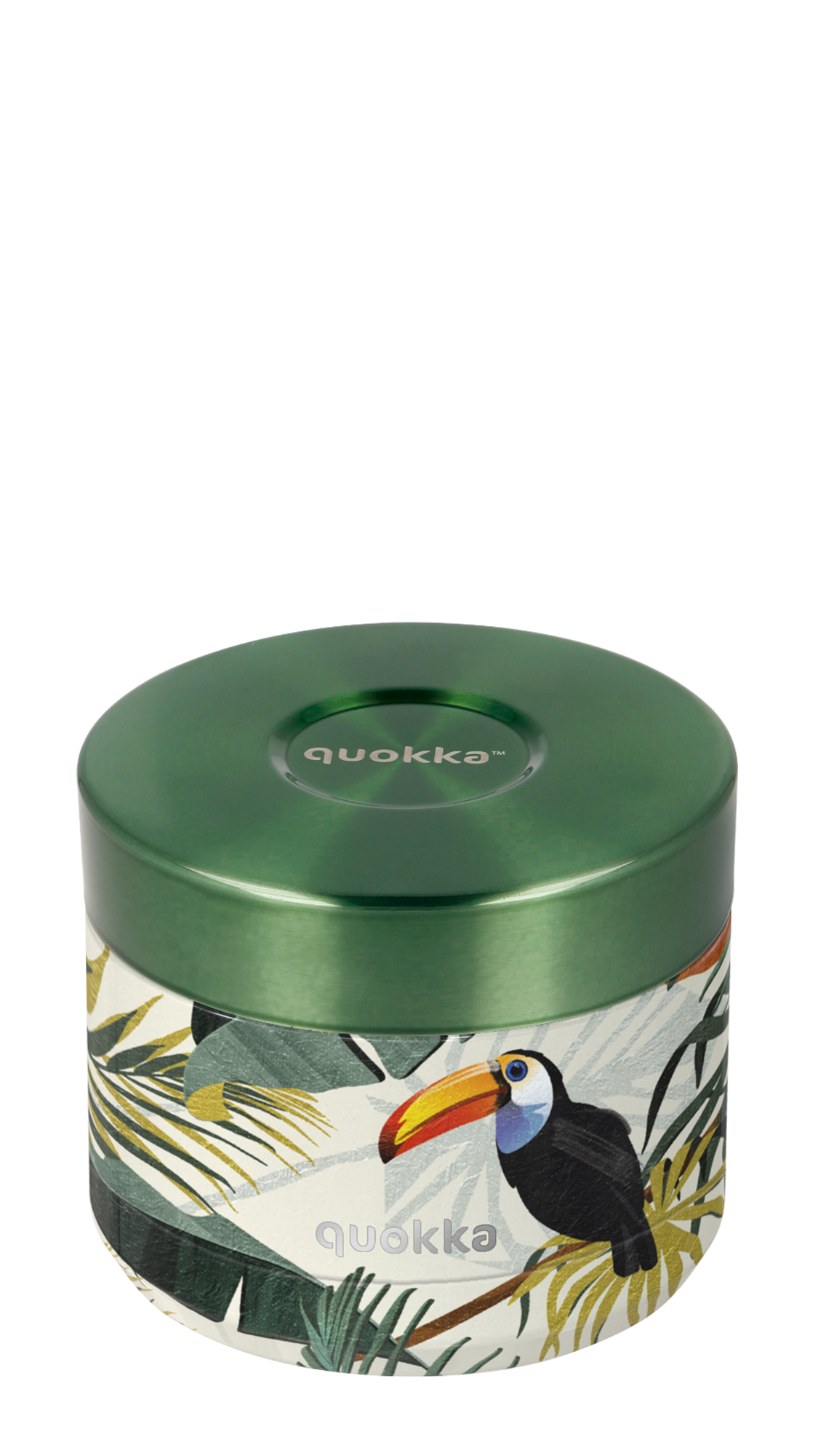 QUOKKA RECIPIENTE COMIDA TERMICO ACERO INOXIDABLE WHIM TROPICAL 360 ML