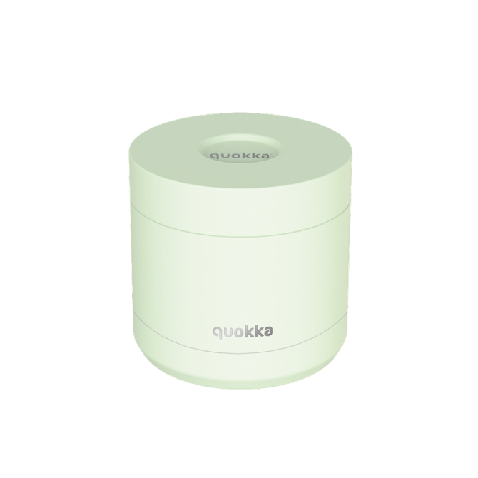 QUOKKA RECIPIENTE COMIDA TERMICO ACERO INOXIDABLE WHIM PASTEL GREEN 600 ML