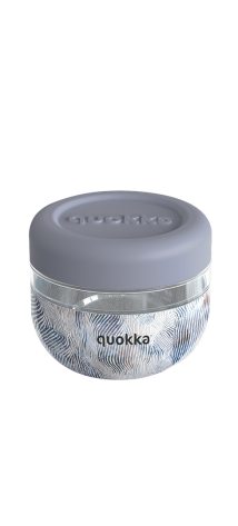 QUOKKA RECIPIENTE COMIDA MS CON FUNDA DE SILICONA BUBBLE ZEN 500 ML