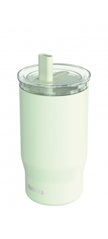 QUOKKA VASO TERMO ACERO INOXIDABLE CON PAJITA MIST PASTEL GREEN 720 ML