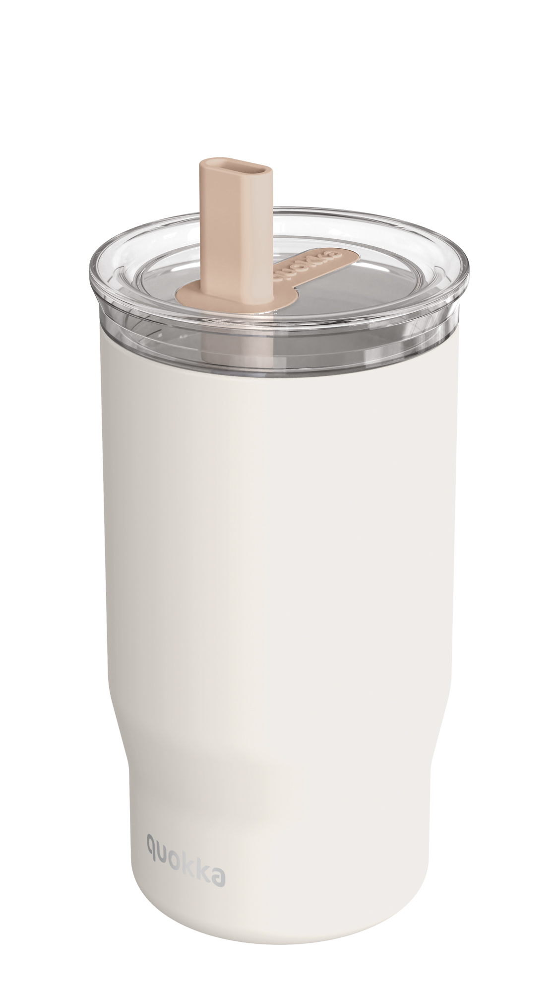 QUOKKA VASO TERMO ACERO INOXIDABLE CON PAJITA MIST IVORY 720 ML