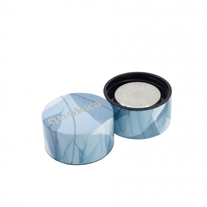 QUOKKA BOTELLA TERMO ACERO INOXIDABLE SOLID CON COLGADOR BLUE WIND 510 ML