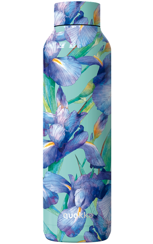 QUOKKA BOTELLA TERMO ACERO INOXIDABLE SOLID BLUE IRISES 850 ML