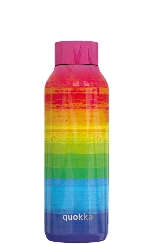 QUOKKA BOTELLA TERMO ACERO INOXIDABLE SOLID RAINBOW 510 ML