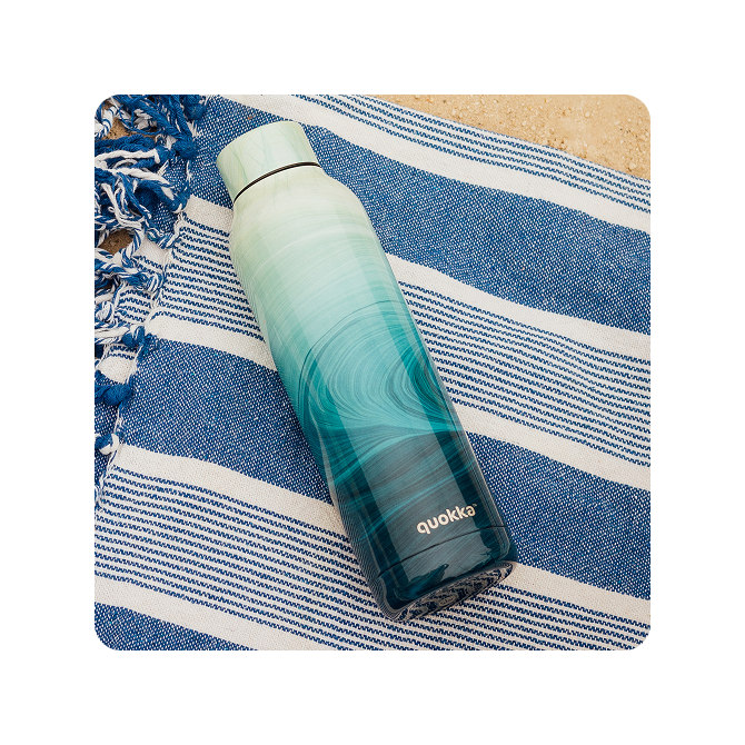 QUOKKA BOTELLA TERMO ACERO INOXIDABLE SOLID OCEAN 630 ML