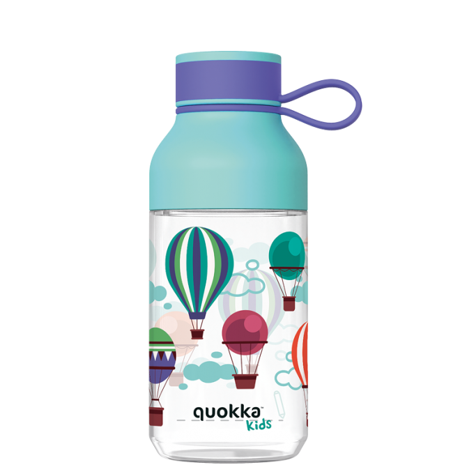 QUOKKA KIDS BOTELLA ECOZEN ICE CON COLGADOR BALLOONS 430 ML