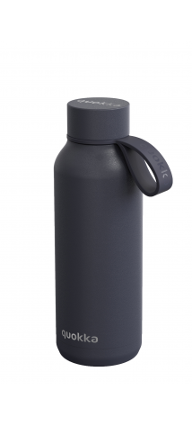QUOKKA BOTELLA TERMO ACERO INOXIDABLE SOLID CON COLGADOR SLATE 510 ML