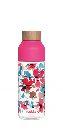 QUOKKA BOTELLA ECOZEN ICE RED FLOWERS 720 ML