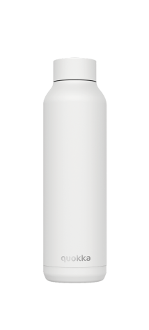 QUOKKA BOTELLA TERMO ACERO INOXIDABLE SOLID WHITE 630 ML