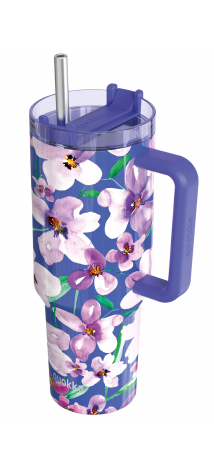 QUOKKA TAZA TERMO ACERO INOXIDABLE STREAM FLOWER DUSK XL 1200 ML