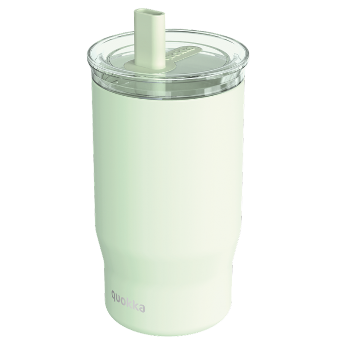 QUOKKA VASO TERMO ACERO INOXIDABLE CON PAJITA MIST PASTEL GREEN 720 ML