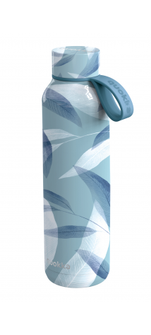 QUOKKA BOTELLA TERMO ACERO INOXIDABLE SOLID CON COLGADOR BLUE WIND 630 ML