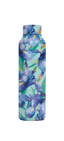QUOKKA BOTELLA TERMO ACERO INOXIDABLE SOLID BLUE IRISES 630 ML