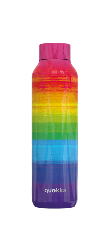 QUOKKA BOTELLA TERMO ACERO INOXIDABLE SOLID RAINBOW 630 ML