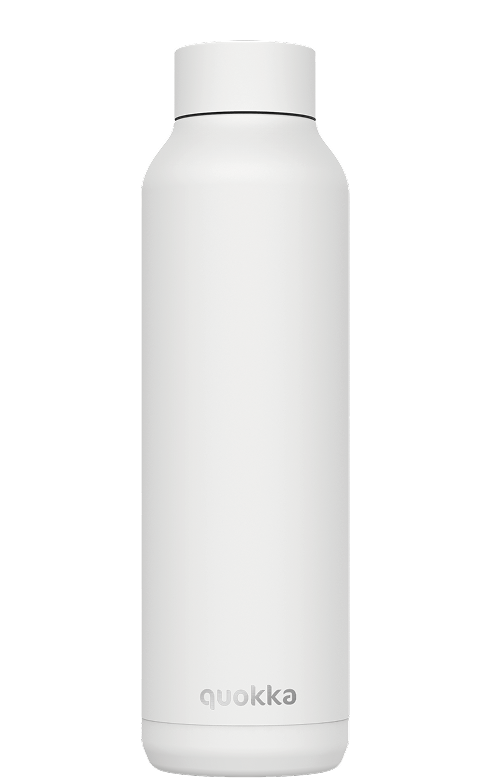 QUOKKA BOTELLA TERMO ACERO INOXIDABLE SOLID WHITE 630 ML