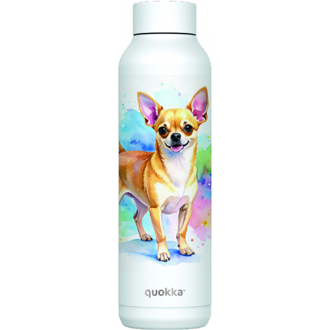 QUOKKA BOTELLA TERMO ACERO INOXIDABLE SOLID WHITE 630 ML