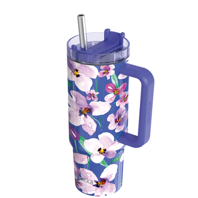 QUOKKA TAZA TERMO ACERO INOXIDABLE STREAM FLOWER DUSK L 950 ML