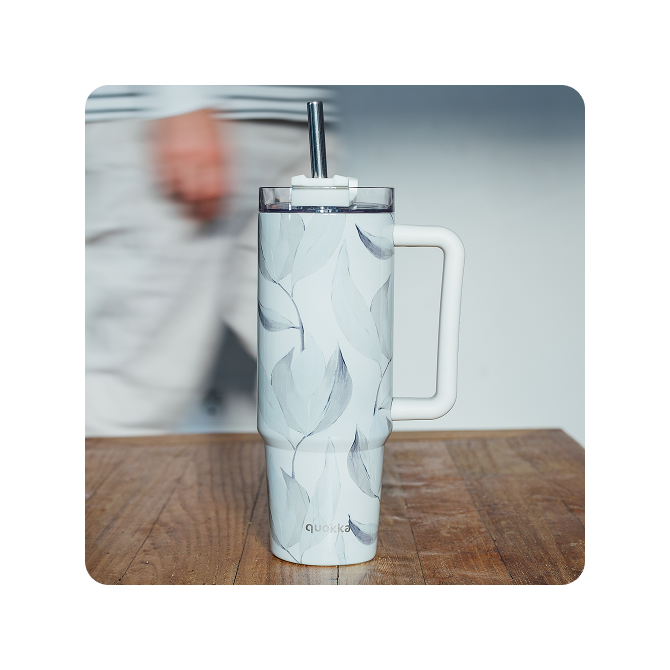 QUOKKA TAZA TERMO ACERO INOXIDABLE STREAM COTTON L 950 ML