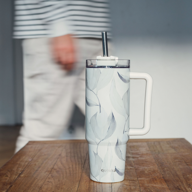 QUOKKA TAZA TERMO ACERO INOXIDABLE STREAM COTTON L 950 ML