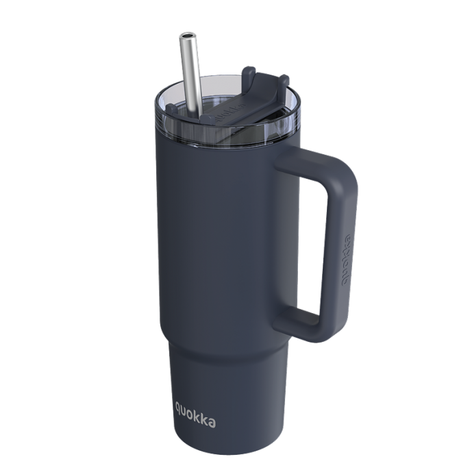 QUOKKA TAZA TERMO ACERO INOXIDABLE STREAM BLACK L 950 ML