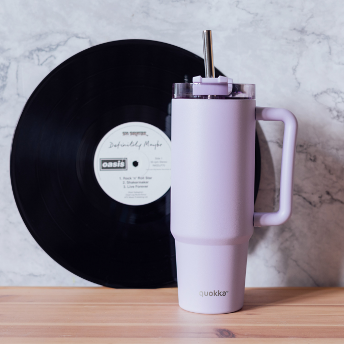 QUOKKA TAZA TERMO ACERO INOXIDABLE STREAM PURPLE L 950 ML
