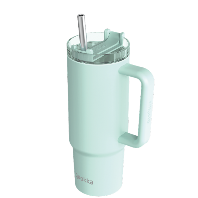 QUOKKA TAZA TERMO ACERO INOXIDABLE STREAM TURQUOISE L 950 ML