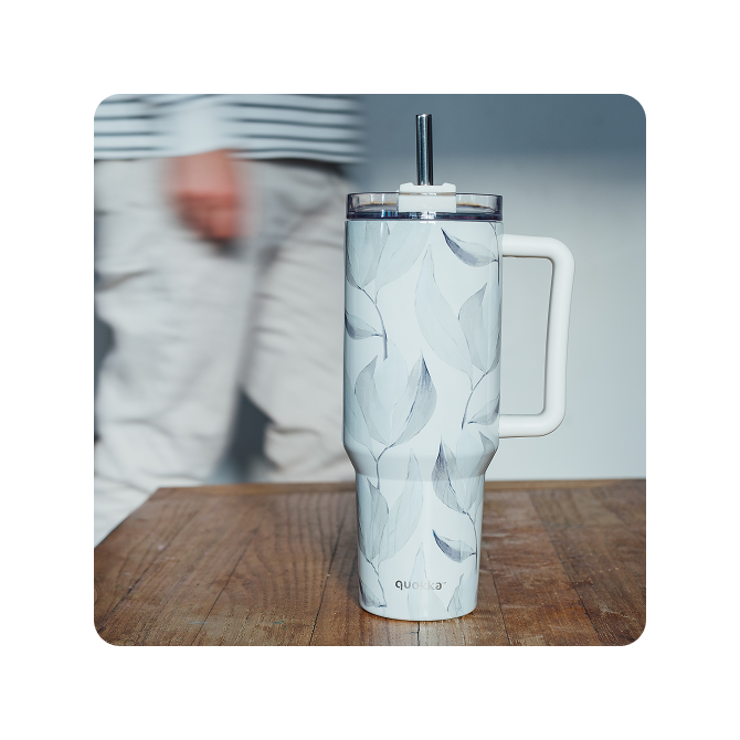 QUOKKA TAZA TERMO ACERO INOXIDABLE STREAM COTTON XL 1200 ML