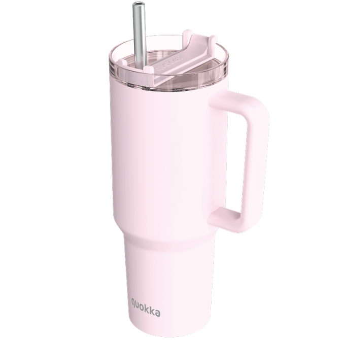 QUOKKA TAZA TERMO ACERO INOXIDABLE STREAM LIGHT PINK XL 1200 ML